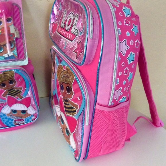 ๐ฅHP ๐ฅ 3 PIECE - LOL SURPRISE SCHOOL BACKPACK LUNCHBOX - Picture 4 of 6